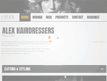 Tablet Screenshot of alexhairdressers.co.uk